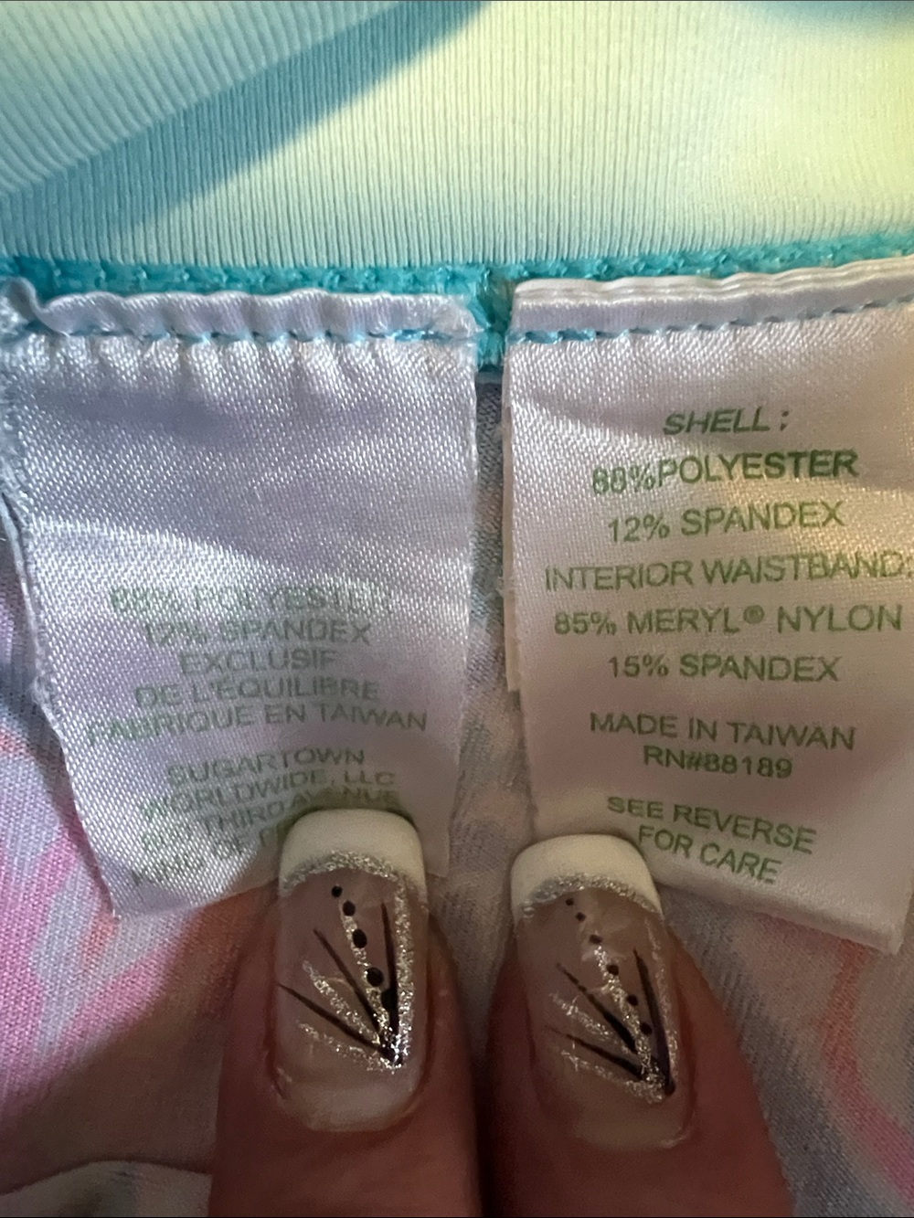 Lilly Pulitzer Luxletic Blue Pink Seashell Print Activewear Leggings - Picture 10 of 11